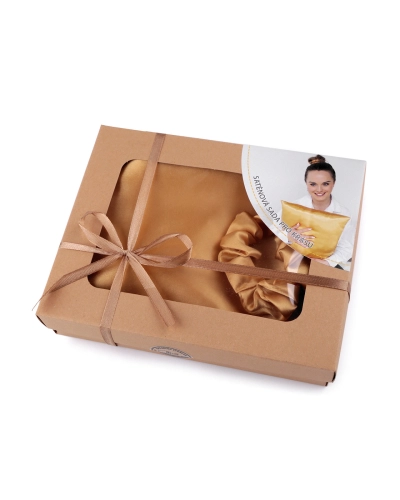Szatén Beauty alvó készlet, huzat és scrunchie gumi - 1 db. | Mimib