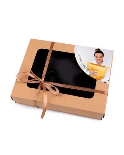 Szatén Beauty alvó készlet, huzat és scrunchie gumi - 1 db. | Mimib