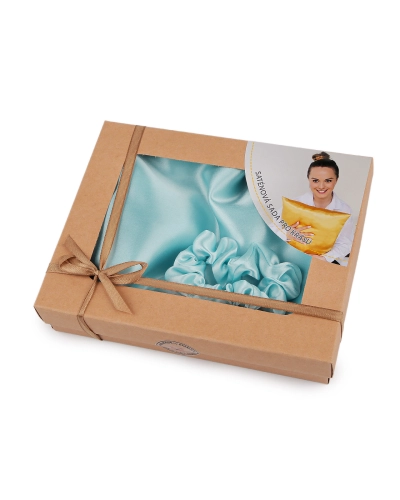 Szatén Beauty alvó készlet, huzat és scrunchie gumi - 1 db. | Mimib