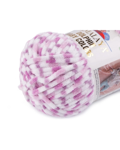 Pletacia ženilková priadza Dolphin Baby Colors 100 g - 1 ks