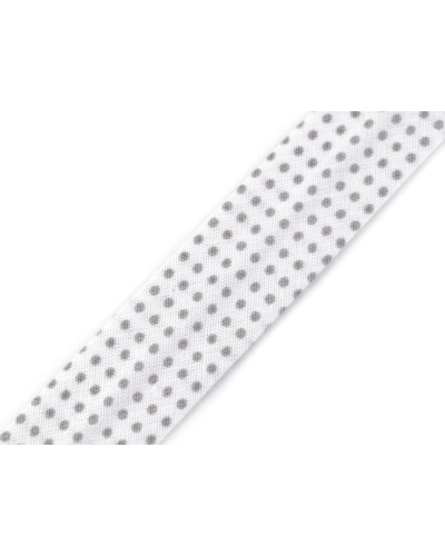 Ferdepánt pamut pöttyök, kockaminta, csillag szélessége 20 mm vasalt - 15 m | Mimib