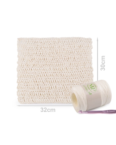 Természetes rafia, táskák fonásához, 5-8 mm-es széles - 1 db. | Mimib