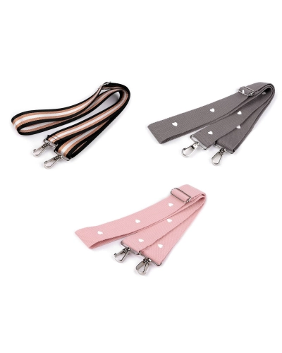 Textil táskapánt / táska heveder karabinerrel szélessége 3,8 cm - 1 db. | Mimib