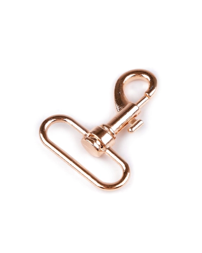 Fém forgós karabiner 38 mm-es befűző - 1 db. | Mimib