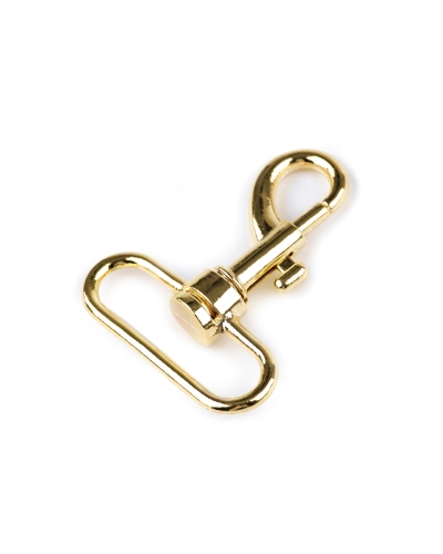 Fém forgós karabiner 38 mm-es befűző - 1 db. | Mimib