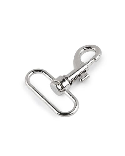 Fém forgós karabiner 38 mm-es befűző - 1 db. | Mimib