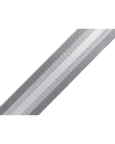 Sima kétoldalas hevederszalag lurexel szélessége 50 mm - 1 m | Mimib