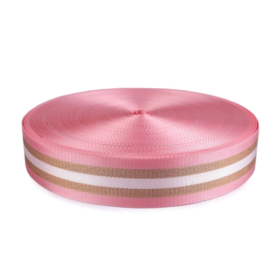 Sima kétoldalas hevederszalag lurexel szélessége 50 mm - 1 m | Mimib
