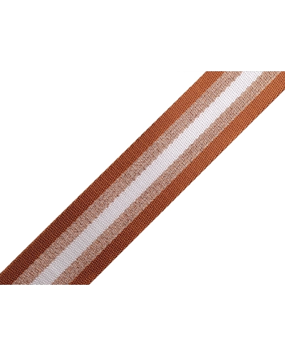 Sima kétoldalas hevederszalag lurexel szélessége 38 mm - 1 m | Mimib