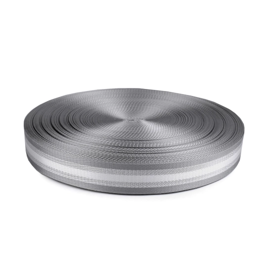 Sima kétoldalas hevederszalag lurexel szélessége 38 mm - 1 m | Mimib