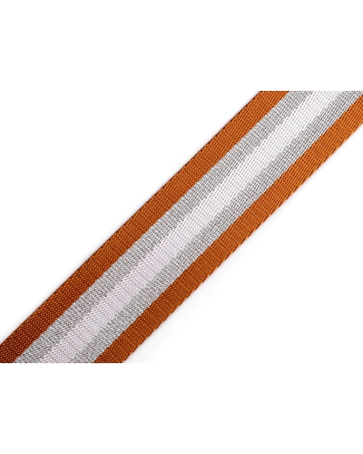 Sima kétoldalas hevederszalag lurexel szélessége 38 mm - 1 m | Mimib