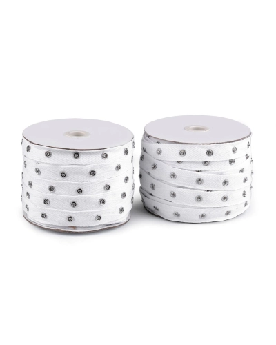 20 mm széles pamut gombos rögzítés - 1 m | Mimib