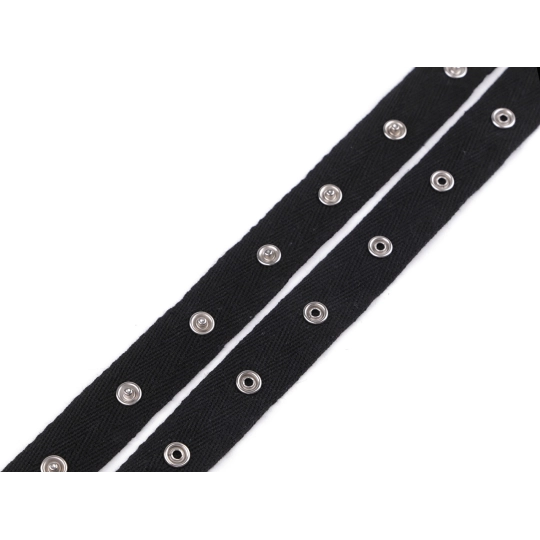 20 mm széles pamut gombos rögzítés - 1 m | Mimib