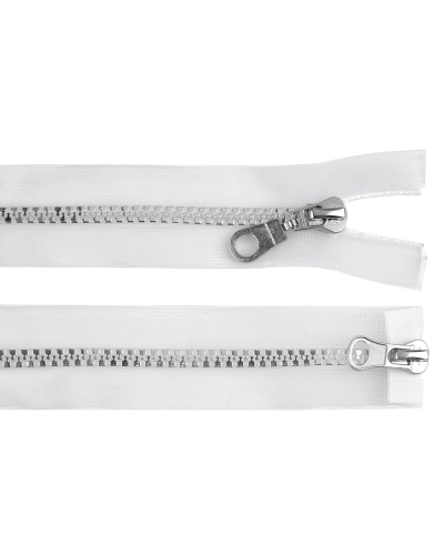 Zips kostený No 5 deliteľný 2 jazdce / dvojcestný 90 cm transparentný - 1 ks | Mimib