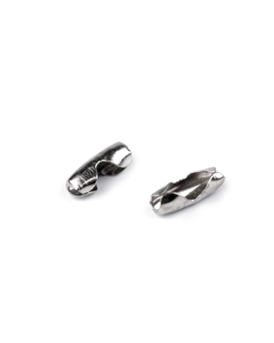 Spojka / koncovka na guličkovú retiazku 3x8 mm - 100 ks