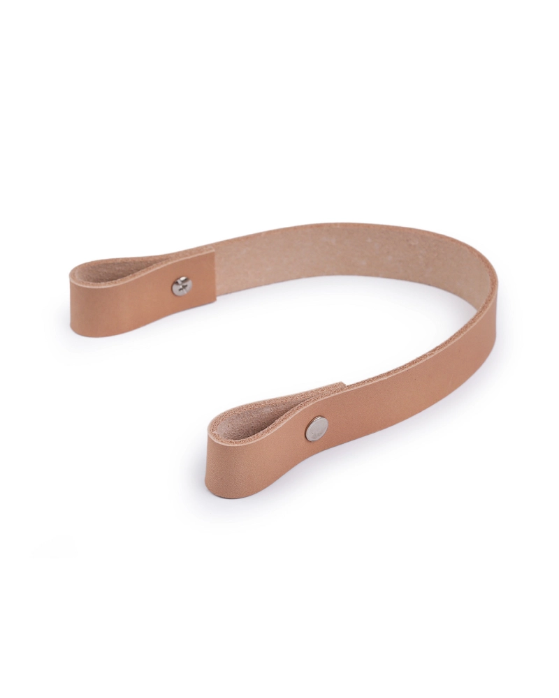 Kožené ucho na tašku / kabelku šírka 2 cm dĺžka 30 cm - 1 ks