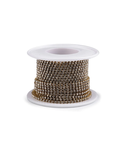 Štrasový prámik / borta šírka 2 mm - 9 m