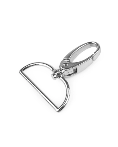 Fém forgós karabiner 37 mm-es befűző - 1 db. | Mimib