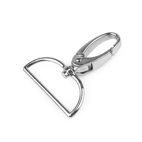 Fém forgós karabiner 37 mm-es befűző - 1 db. | Mimib