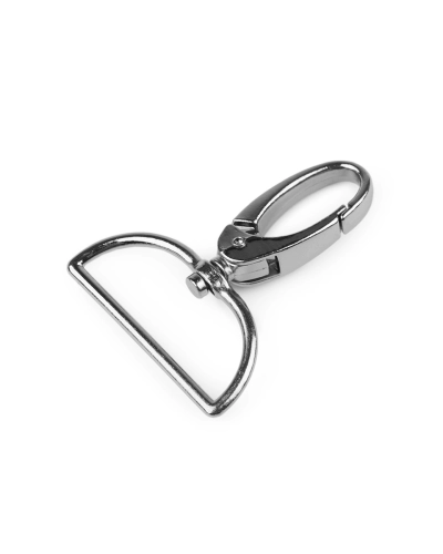 Fém forgós karabiner 37 mm-es befűző - 1 db. | Mimib