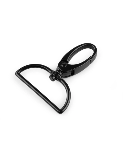 Fém forgós karabiner 37 mm-es befűző - 1 db. | Mimib