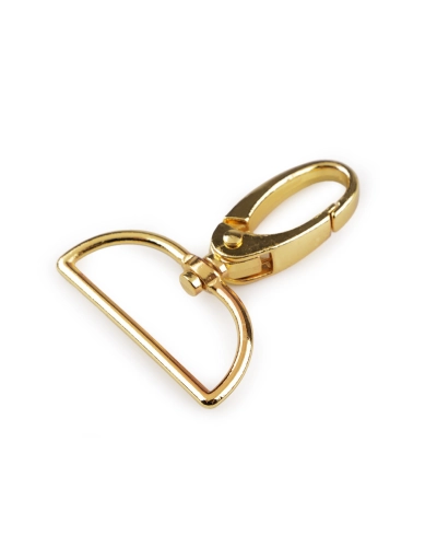 Fém forgós karabiner 37 mm-es befűző - 1 db. | Mimib