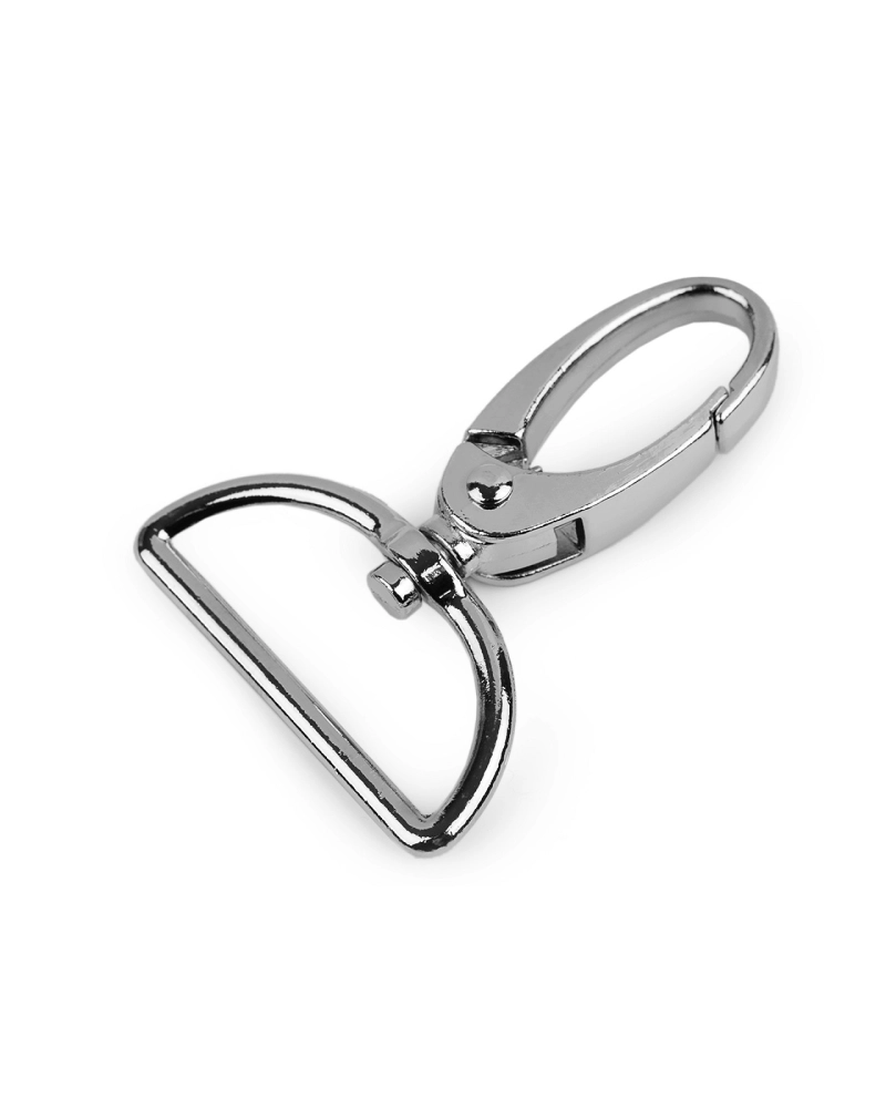 Fém forgós karabiner 32 mm-es befűző - 1 db. | Mimib