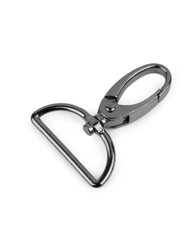 Fém forgós karabiner 32 mm-es befűző - 1 db. | Mimib