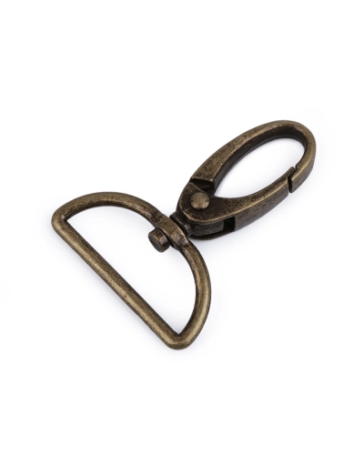 Fém forgós karabiner 32 mm-es befűző - 1 db. | Mimib