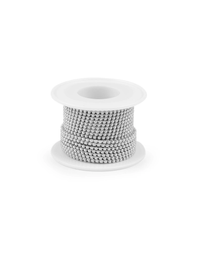 Gyöngyös lánc - félgyöngy széles 2 mm - 1 m | Mimib