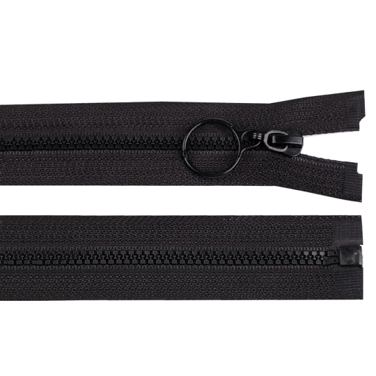 Cápa fogú cipzár vékony bontható No 3 karikával hossz 40 cm - 1 db. | Mimib