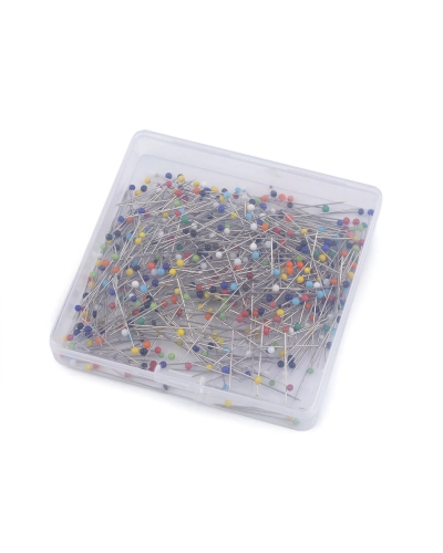Gombostű üveg fejjel hossza 34 mm - 1 box | Mimib