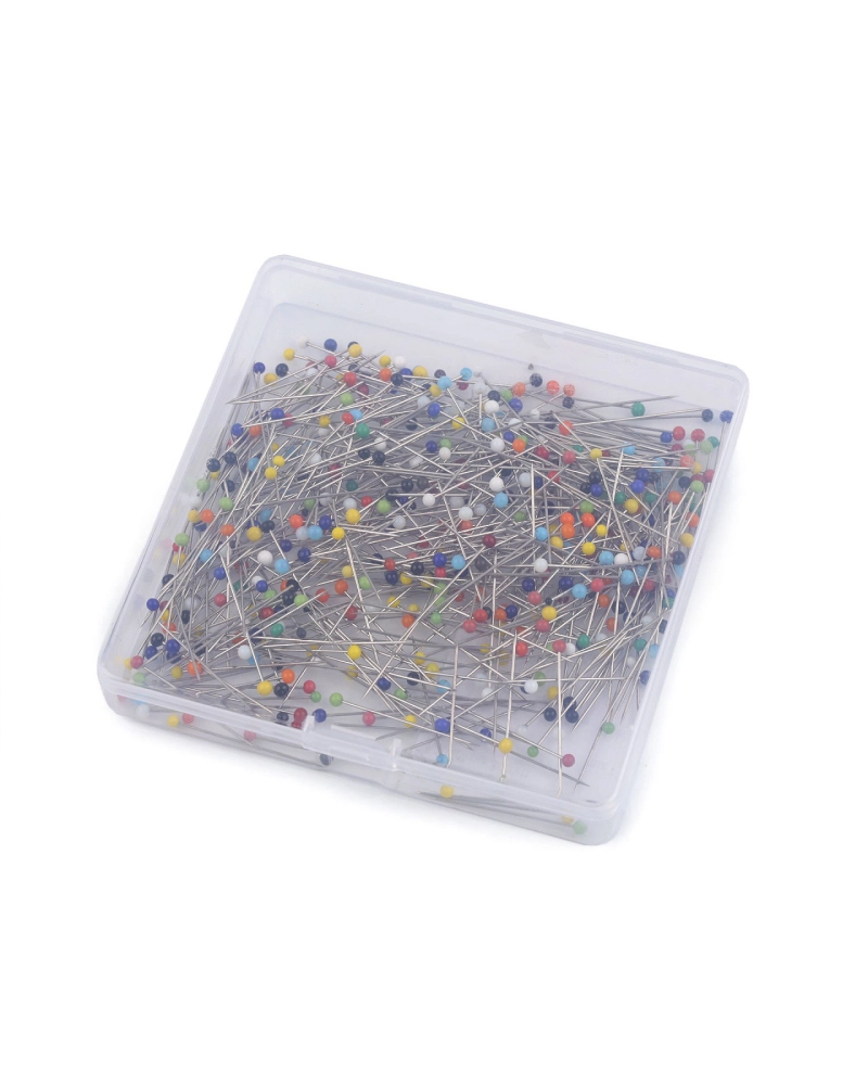 Gombostű üveg fejjel hossza 34 mm - 1 box | Mimib