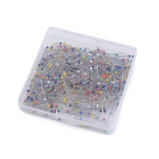Gombostű üveg fejjel hossza 34 mm - 1 box | Mimib