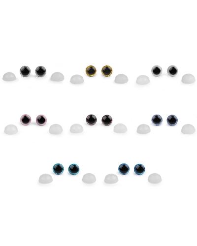 Glitteres biztonsági szem Ø12 mm - 10 szett | Mimib