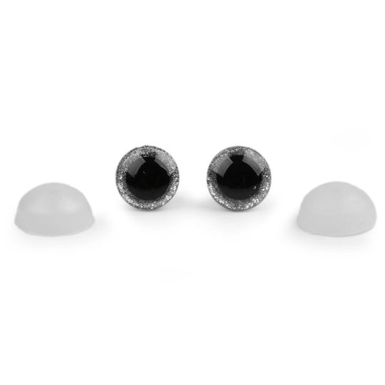 Glitteres biztonsági szem Ø12 mm - 10 szett | Mimib