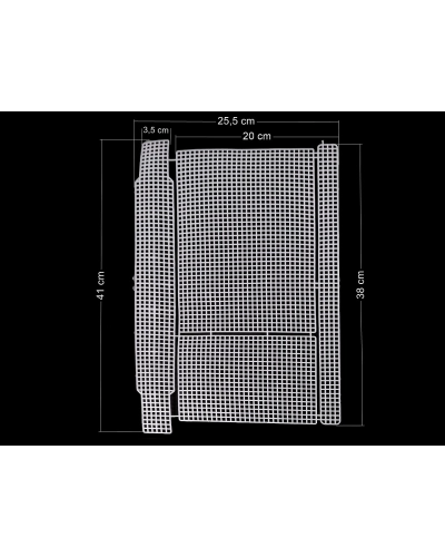 Műanyag hímző kanava / kézitáska Plastic - 1 db. | Mimib