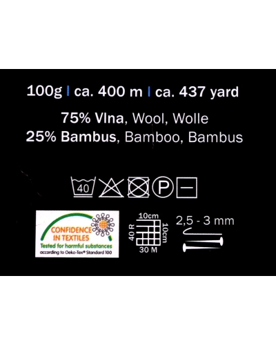 Kötőfonal Bamboo Socks 100 g - 1 db. | Mimib