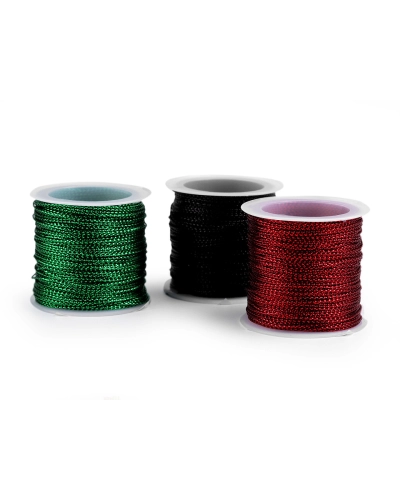 Lurex cső Ø1 mm kerek karácsony - 1 db. | Mimib