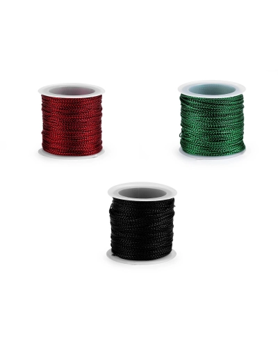 Lurex cső Ø1 mm kerek karácsony - 1 db. | Mimib