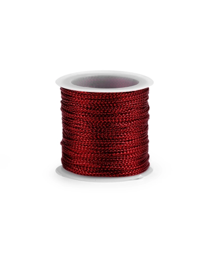 Lurex cső Ø1 mm kerek karácsony - 1 db. | Mimib