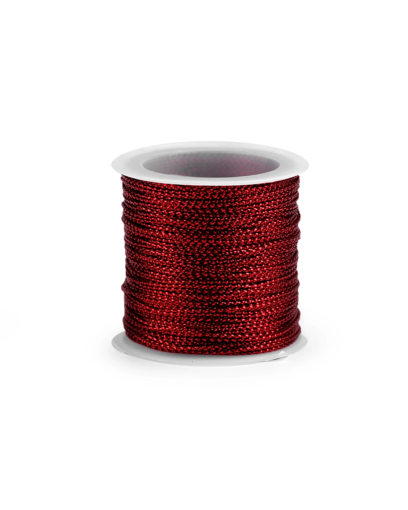 Lurex cső Ø1 mm kerek karácsony - 1 db. | Mimib