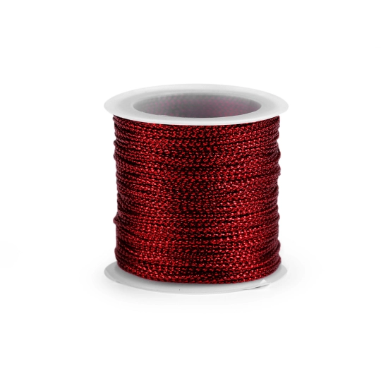 Lurex cső Ø1 mm kerek karácsony - 1 db. | Mimib