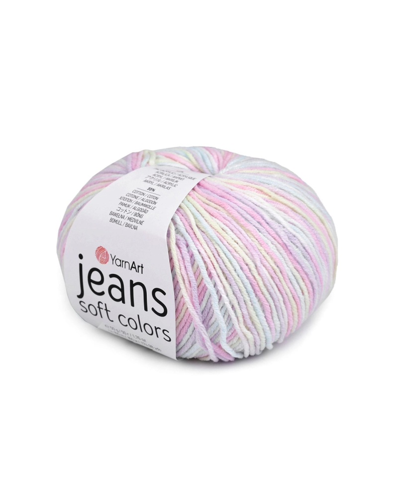 Pletacia priadza Jeans Soft Color 50 g - 1 ks | Mimib