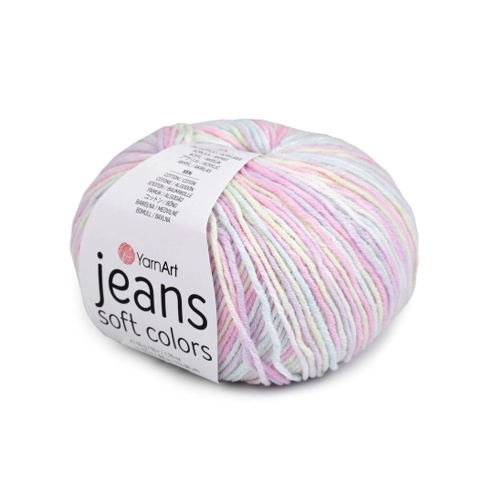 Pletacia priadza Jeans Soft Color 50 g - 1 ks | Mimib
