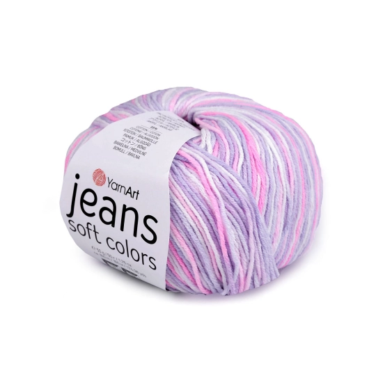 Pletacia priadza Jeans Soft Color 50 g - 1 ks | Mimib