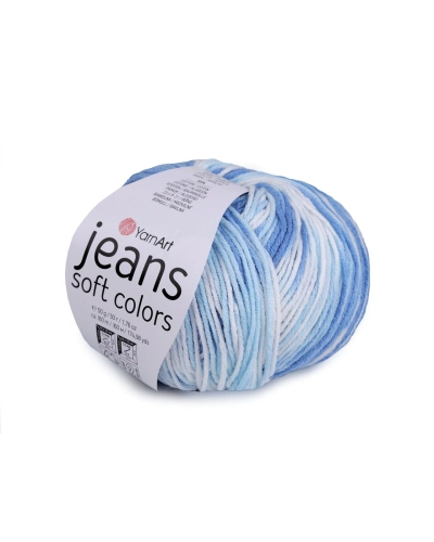 Pletacia priadza Jeans Soft Color 50 g - 1 ks | Mimib