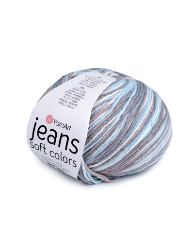 Pletacia priadza Jeans Soft Color 50 g - 1 ks | Mimib