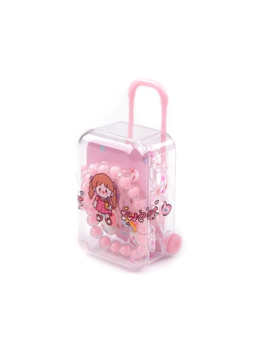Detský náramok, pukačky a gumičky v boxe kufor - 1 sada | Mimib