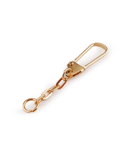Fém karabiner lánccal - 10 db. | Mimib